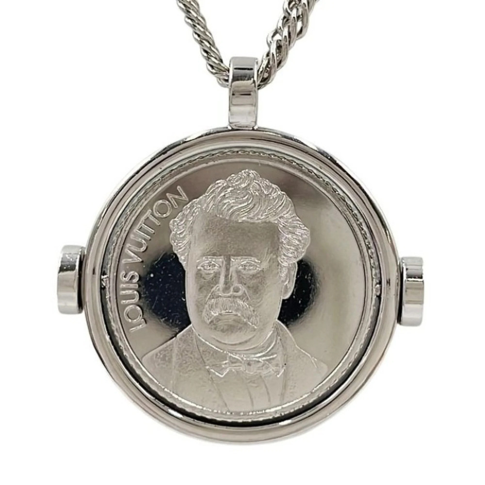 LOUIS VUITTON Silver Necklace - Picture 1 of 4